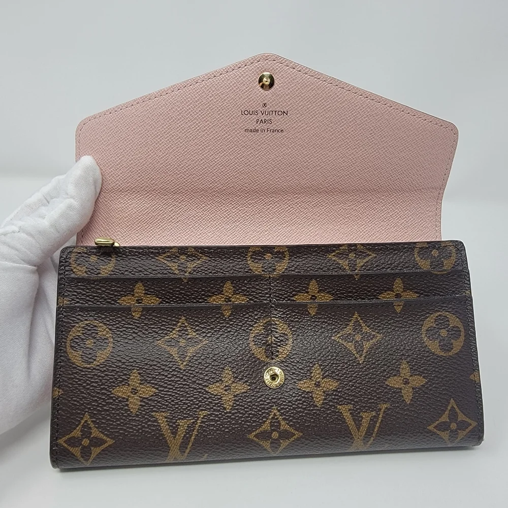 LOUIS VUITTON Monogram Sarah Long Bifold Wallet - Picture 4 of 12